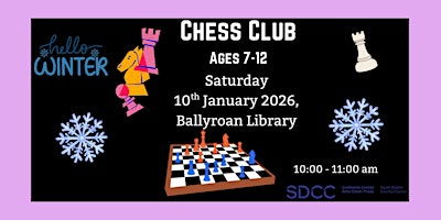 Image principale de Junior Chess Club on Saturday mornings at Ballyroan Library