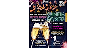 Image principale de NOCHE DE ANIVERSARIO (DECEMBER 19) Orchesta "Cumbia Power"