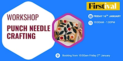 Image principale de PUNCH NEEDLE CRAFTING WORKSHOP