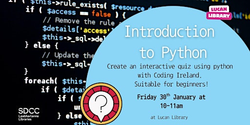 Image principale de Introduction to Python for Adults