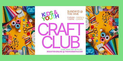 Imagen principal de Kids & Youth CRAFT CLUB Afternoon with Mulu Mobile Arts Studio