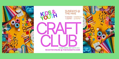 Image principale de Kids & Youth CRAFT CLUB Afternoon with Mulu Mobile Arts Studio
