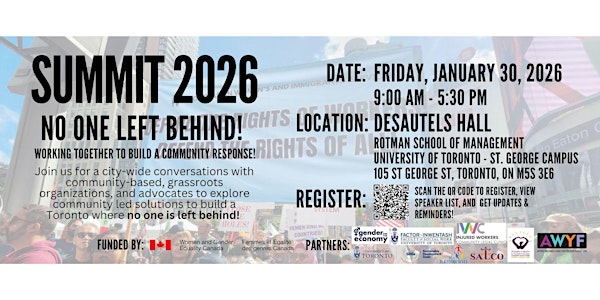 Toronto Summit 2026- BUILDING A COMMUNITY RESPONSE