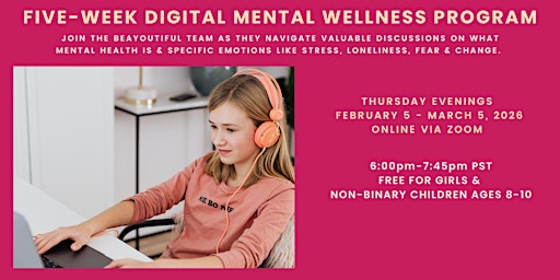 Image principale de Thursday DIGITAL Mental Wellness Program - Ages 8-10