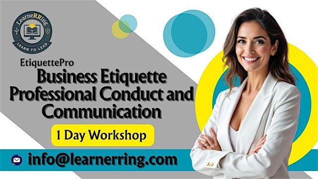 Image principale de Business Etiquette 1 Day Workshop |Chula Vista, CA