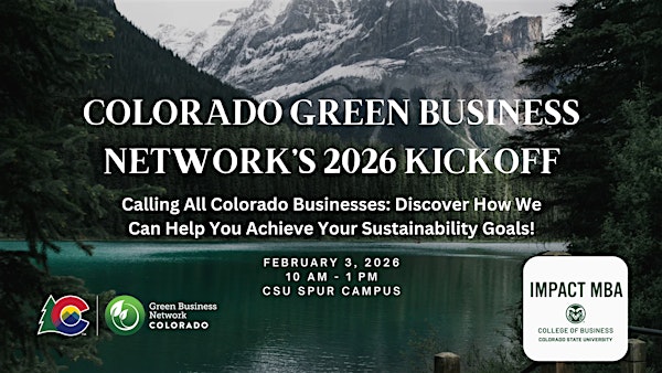 2026 Colorado Green Business Network Kickoff (In-person)