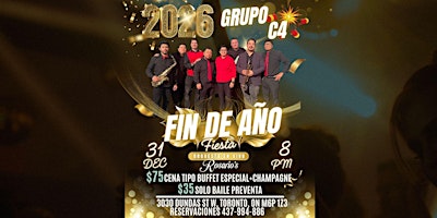 Image principale de Rosario’s Presents – The Last Party of the Year with C4 musical group! D31