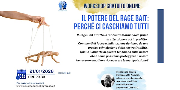 WEBINAR GRATUITO - IL POTERE DEL RAGE BAIT: PERCHÉ CI CASCHIAMO TUTTI