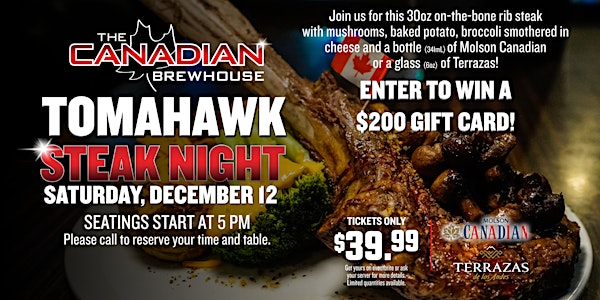 Tomahawk Steak Night (Leduc)