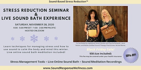 Online Stress Reduction Seminar and LIVE Sound Bath Experience primary image