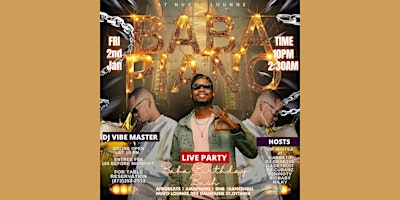 Image principale de BABA PIANO @ NUVO UPSCALE NIGHTCLUB VIP EXPERIENCE