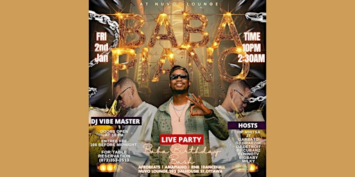 Image principale de BABA PIANO @ NUVO UPSCALE NIGHTCLUB VIP EXPERIENCE