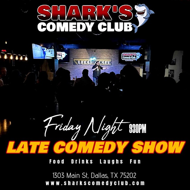 Image principale de Shark's Comedy Club | Friday Late Comedy Show | 930PM