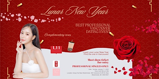 Image principale de Gong Cha Lunar New Year Loyal Love Boba Speed Dating Party + Comp Roses