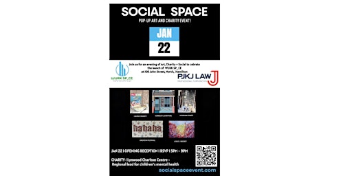 Image principale de SOCIAL SPACE | Pop-Up Art + Charity Event - Hosted at PJKJ + WURK SP_CE