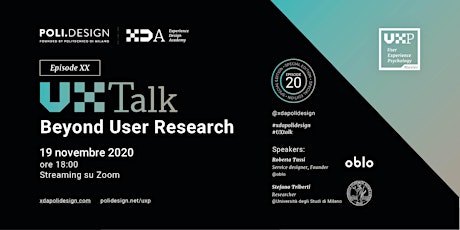 SPECIAL 20° UX Talk - Beyond User Research (ZOOM Edition)