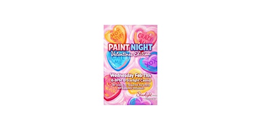 Image principale de Paint Night Valentine's Edition