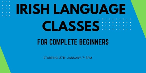 Image principale de Irish Language Classes for complete beginners.