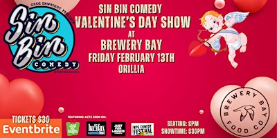 Image principale de Sin Bin Comedy Valentine's Day Show at Brewery Bay