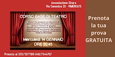 Image principale de PROVA CORSO BASE DI TEATRO