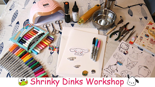 Imagen principal de Shrinky Dinks workshop. Make keychains, badges, jewellry, earrings & rings