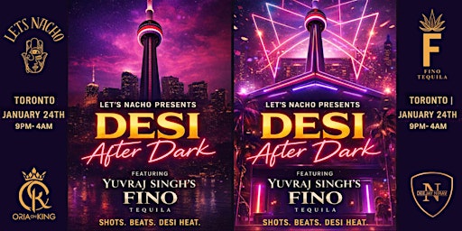 Image principale de DESI AFTER DARK - FEATURING YUVRAJ SINGH'S FINO TEQUILA