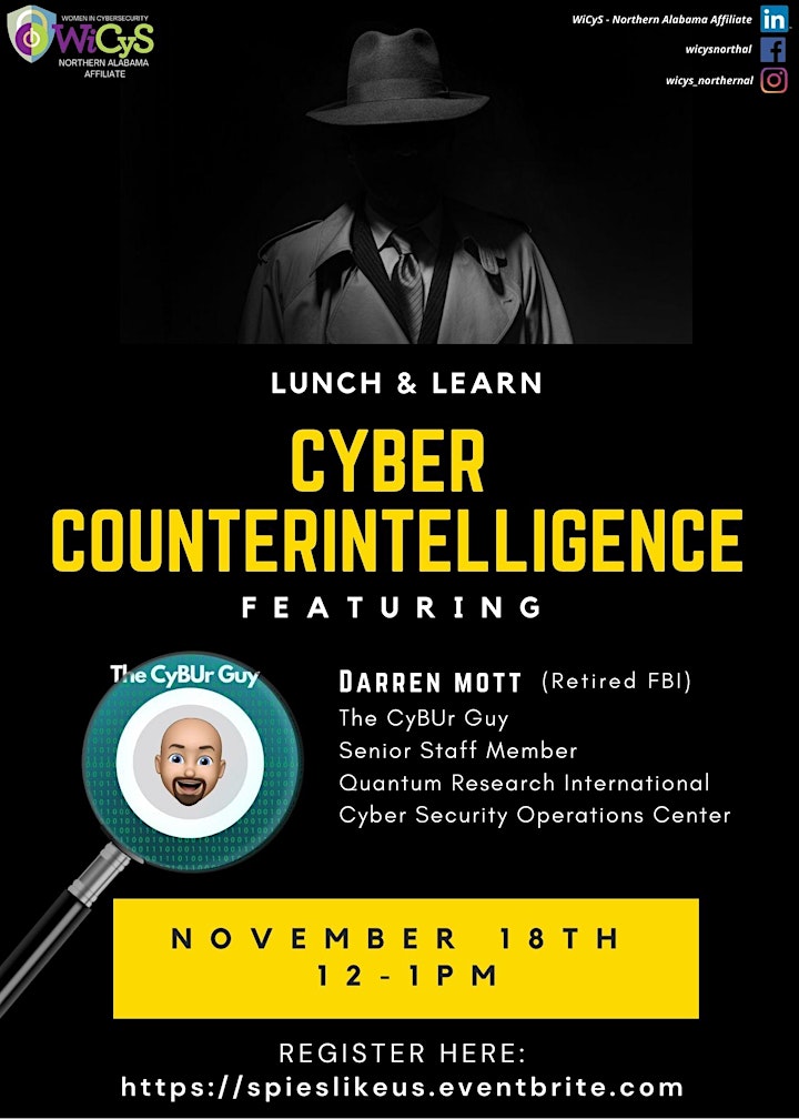 WiCyS Lunch & Learn - Cyber Counterintelligence image