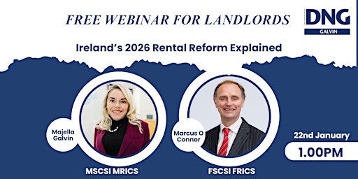 Image principale de FREE WEBINAR FOR LANDLORDS Ireland’s 2026 Rental Reform Explained