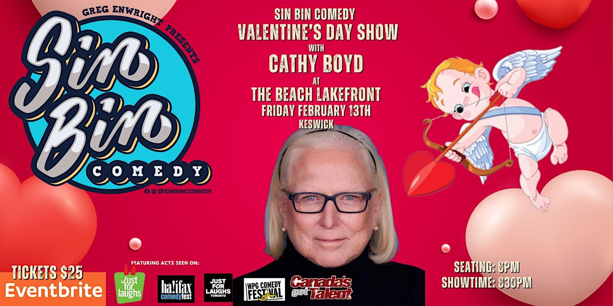 Sin Bin Comedy Valentines Day Show with Cathy Boyd - Keswick