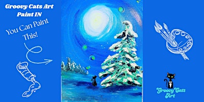 Image principale de Groovy Cats Art Paint IN - Moonlit Pine