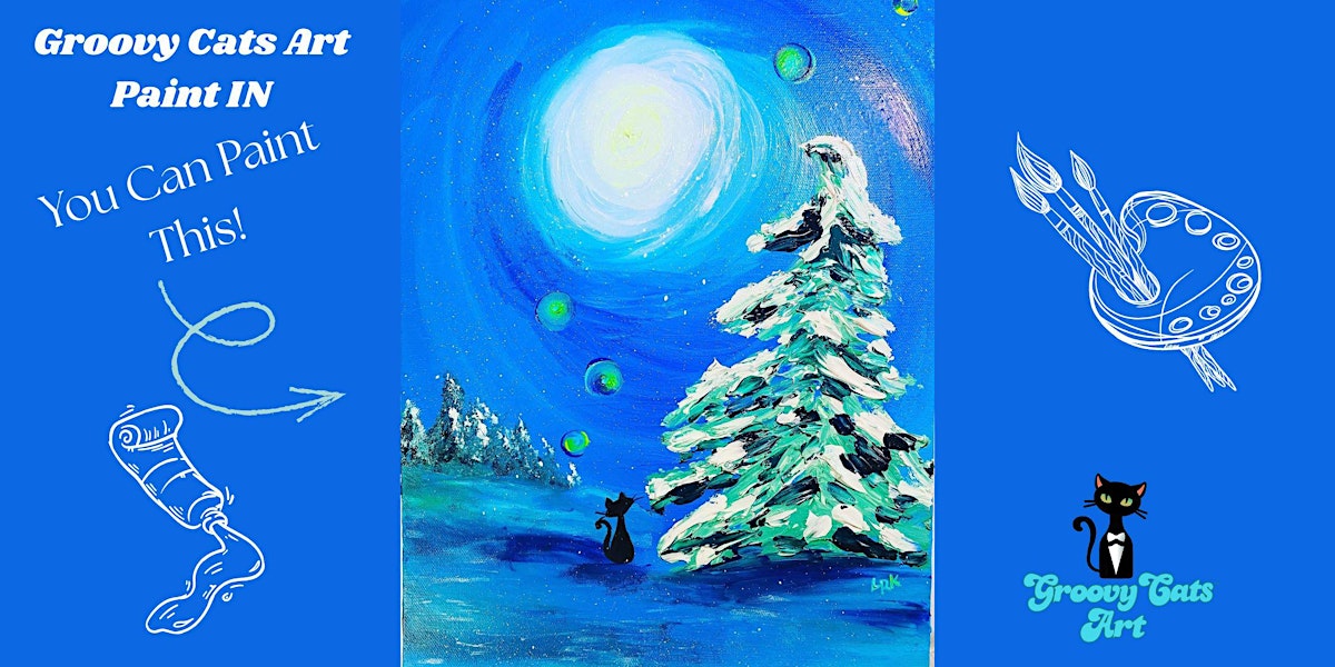 Groovy Cats Art Paint IN - Moonlit Pine