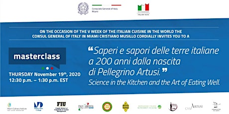 V WEEK OF THE ITALIAN CUISINE IN THE WORLD primary image