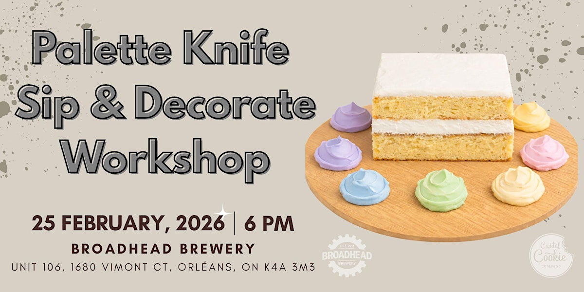 Sip & Decorate - Palette Knife Workshop
