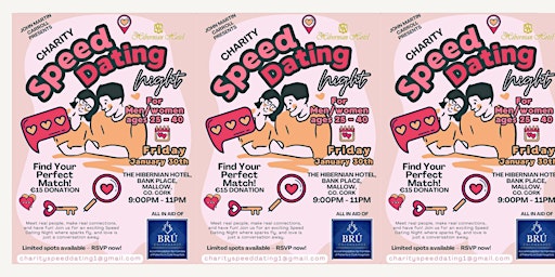 Image principale de Charity speed dating in Mallow
