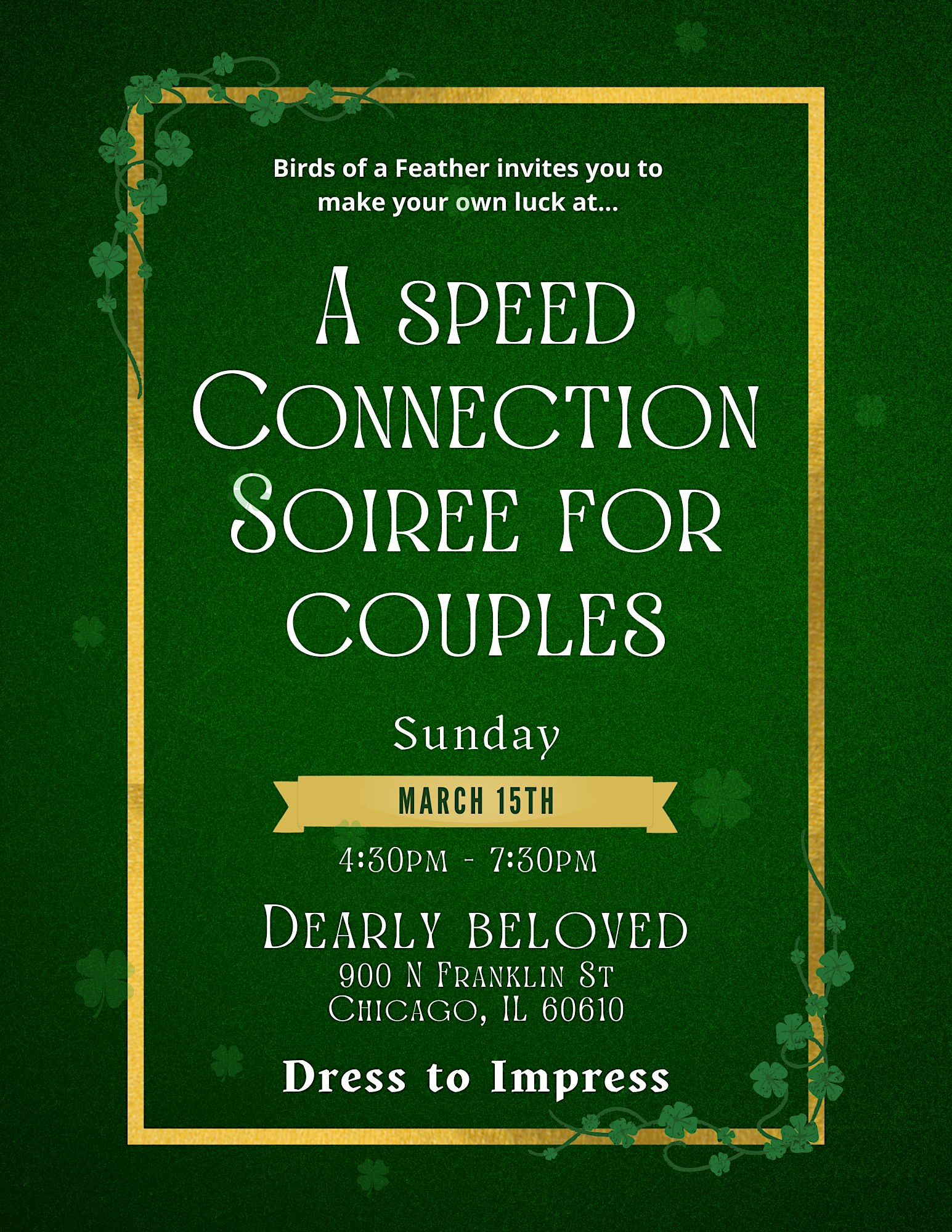 A Speed Connection Soiree for Couples