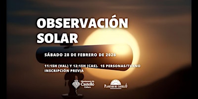 Image principale de Observació Solar Planetari - Torn 12:15 (CAS)