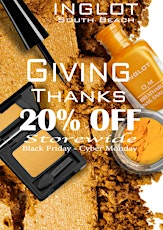 INGLOT South Beach- Thanksgiving Weekend Sale! (Black Friday- Cyber Monday) primary image