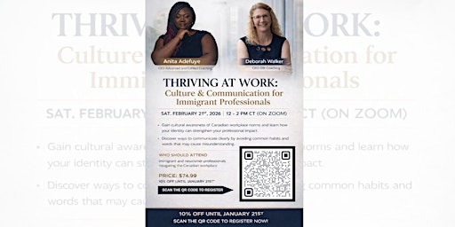 Image principale de Thriving at Work: Culture & Communication for Immigrant Professionals