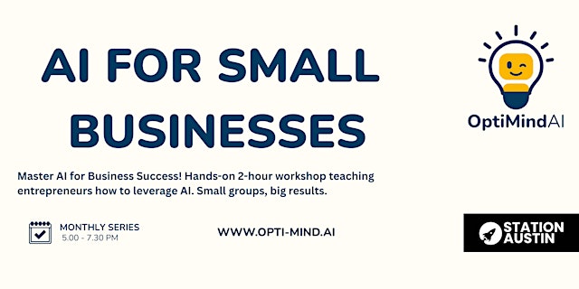 Image principale de Unlocking AI for Small Business Growth Series