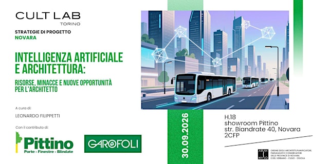 Image principale de STRATEGIE DI PROGETTO NOVARA: INTELLIGENZA ARTIFICIALE E ARCHITETTURA