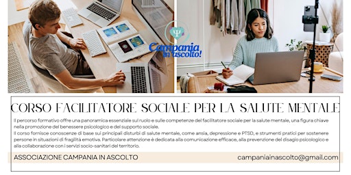 Image principale de Corso facilitatore sociale per la salute mentale