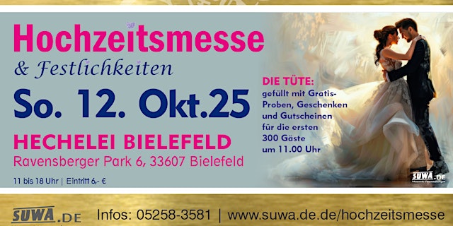 Imagen principal de Hochzeitsmesse & Festlichkeiten in Bielefeld 2026