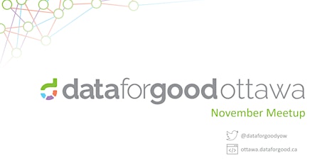 Data for Good Ottawa | November Meetup primary image