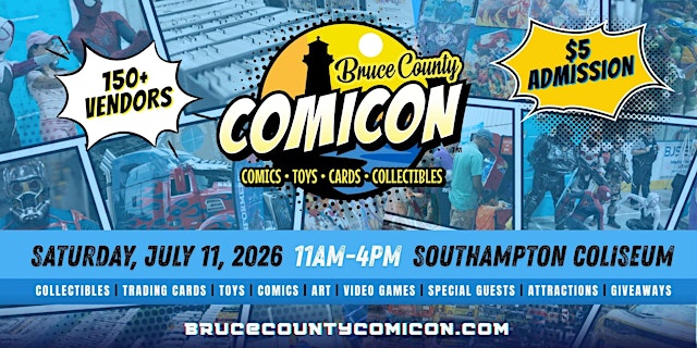 Imagem principal do evento Bruce County Comicon