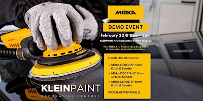 Image principale de Mirka Demo Event - EXCLUSIVE DEALS