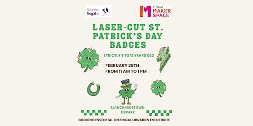 Image principale de Laser-cut St. Patrick's Day Badges (Strictly 9-12 years old)