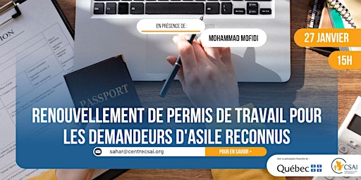 Image principale de Renouvellement de permis de travail pour les demandeurs d'asile reconnus