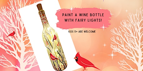 Paint a Wine Bottle with Fairy Lights!
