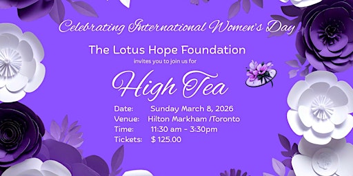 Image principale de The Lotus Hope High Tea Fundraiser