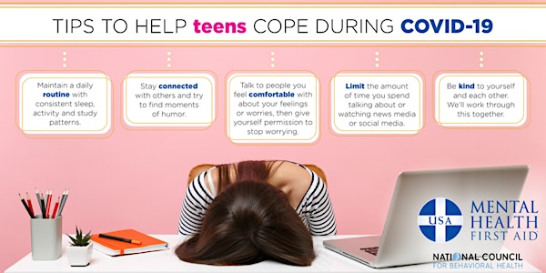 Virtual Youth Mental Health First Aid- for adults interacting with youth